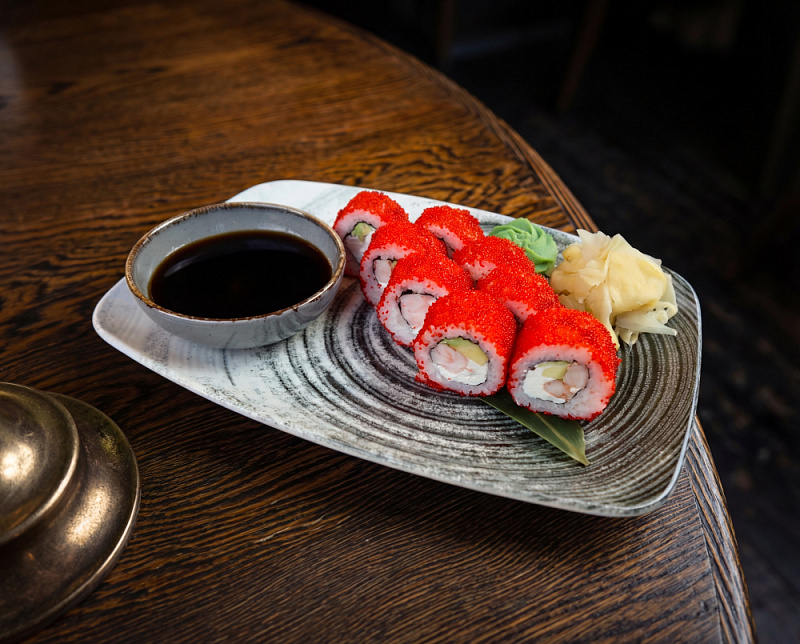 Калифорния Ролл с креветкой 