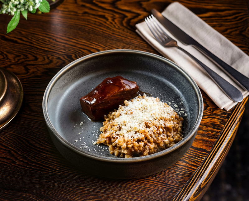 Телячьи Щечки с Полбой